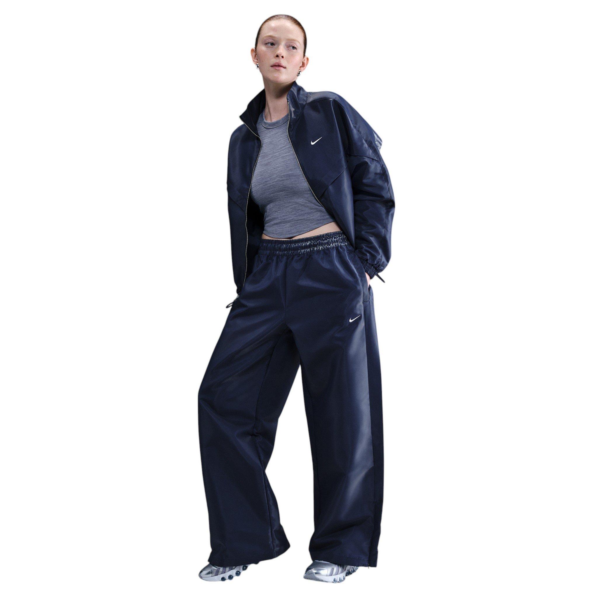 Nike Women's Sportswear Windrunner Shine Pants - Navy - NAVY